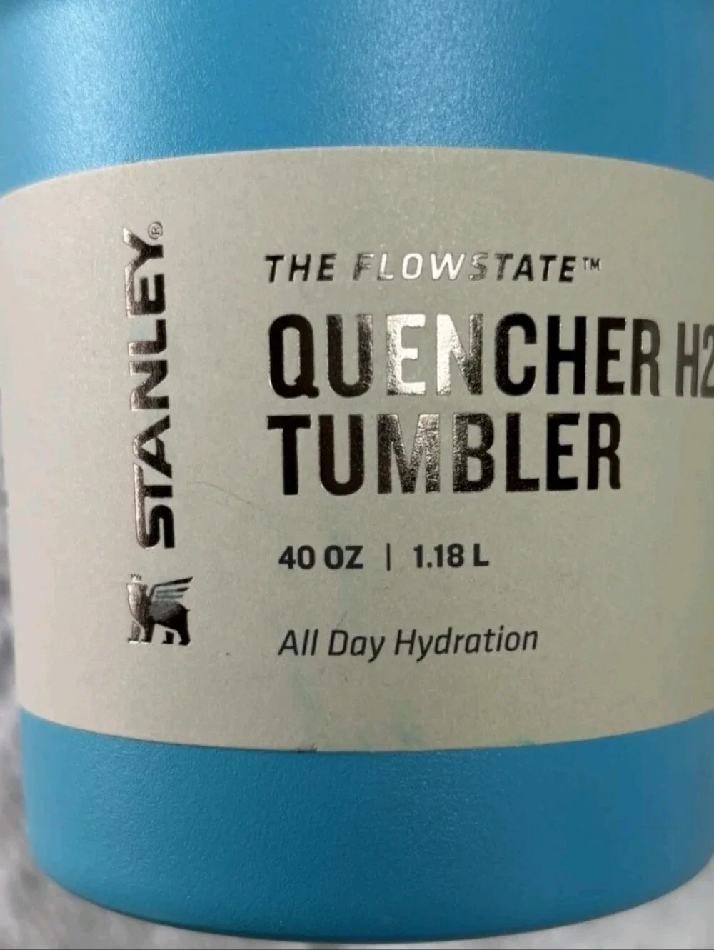 Stanley | Stainless Steel 40oz Quencher H2 FlowState Tumbler | Splash Blue - Picture 4 of 6